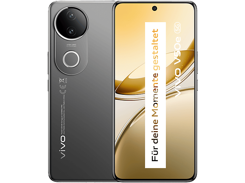 VIVO V50e 5G 256 GB, Satin Black, Dual SIM