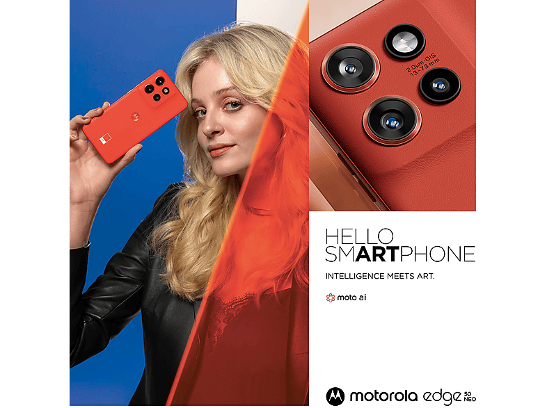 MOTOROLA edge 50 NEO 512 GB, Pantone Poinciana, Dual SIM