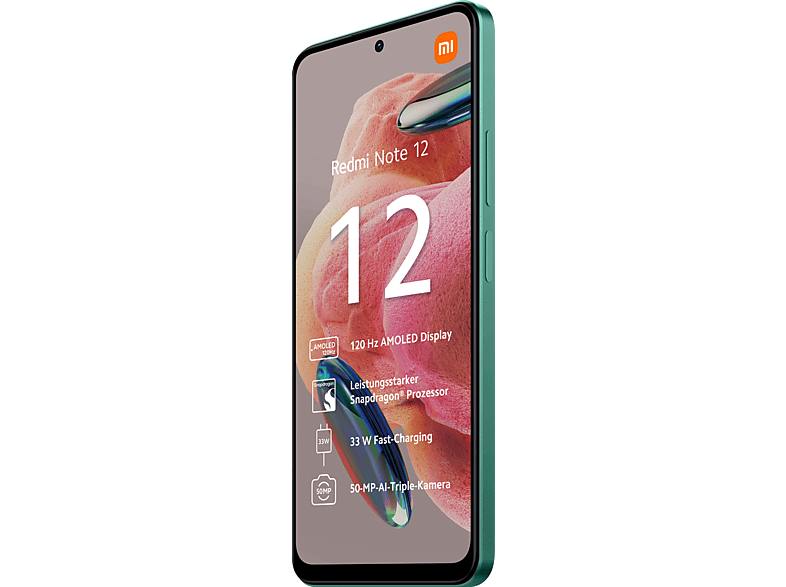 XIAOMI Redmi Note 12 128GB, Mint Green 128 GB, Green, Dual SIM