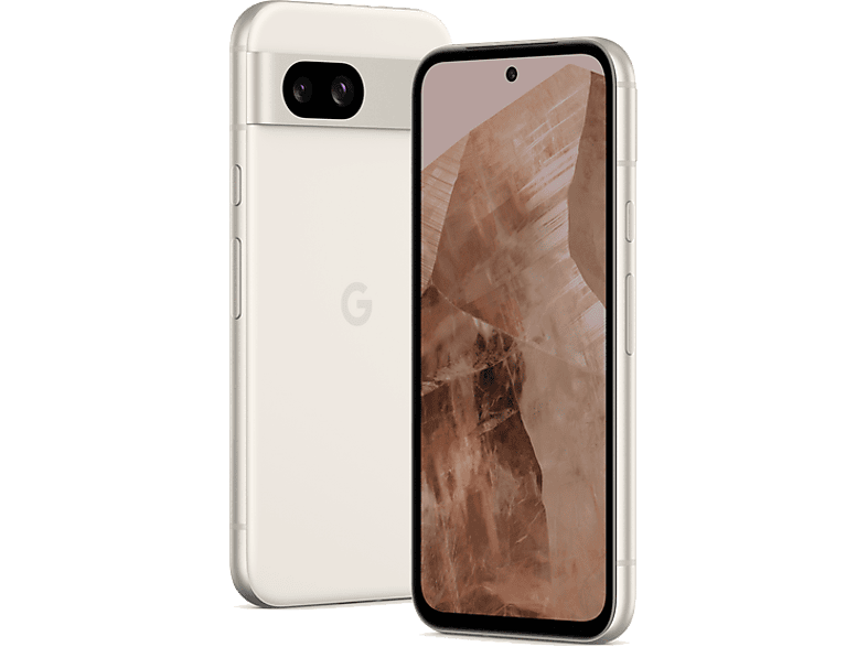 GOOGLE Pixel 8a 128 GB, Porcelain, Dual SIM