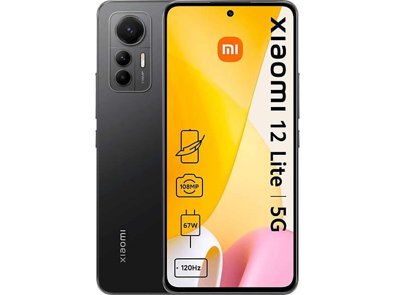 XIAOMI 12 Lite 5G 8+128GB, Schwarz 128 GB, Black, Dual SIM
