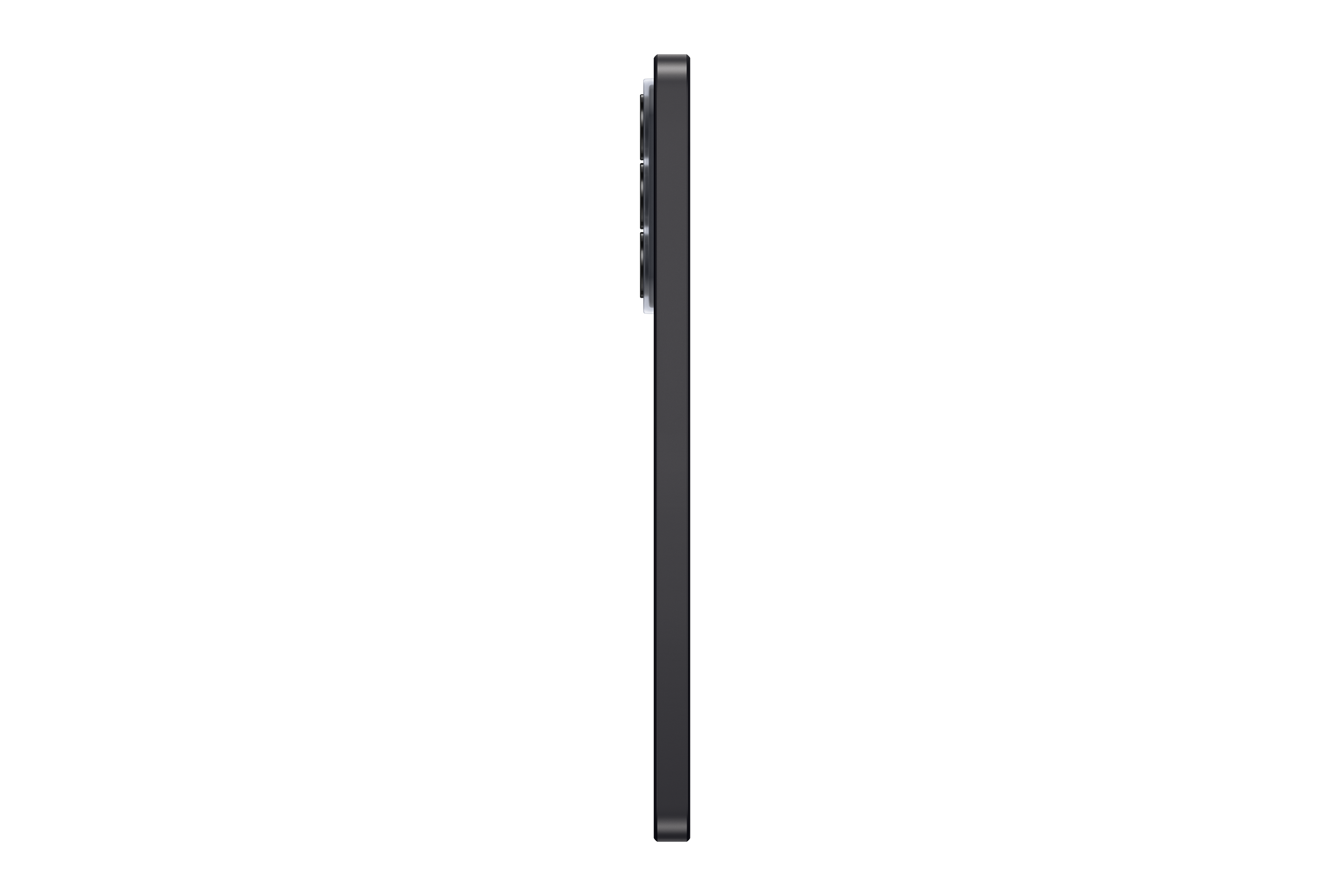 Dunkelgraues Smartphone im Profil mit Kamera-Array.