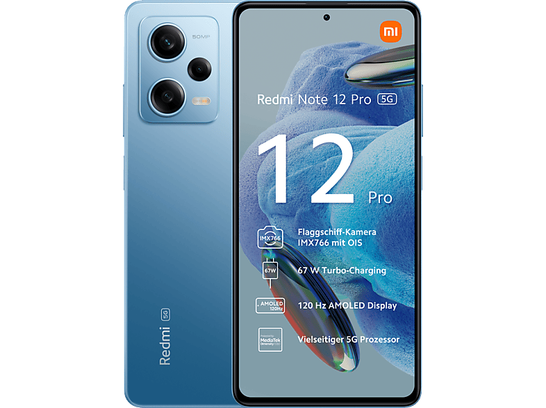 XIAOMI Redmi Note 12 Pro 5G 128 GB, Sky Blue, Dual SIM