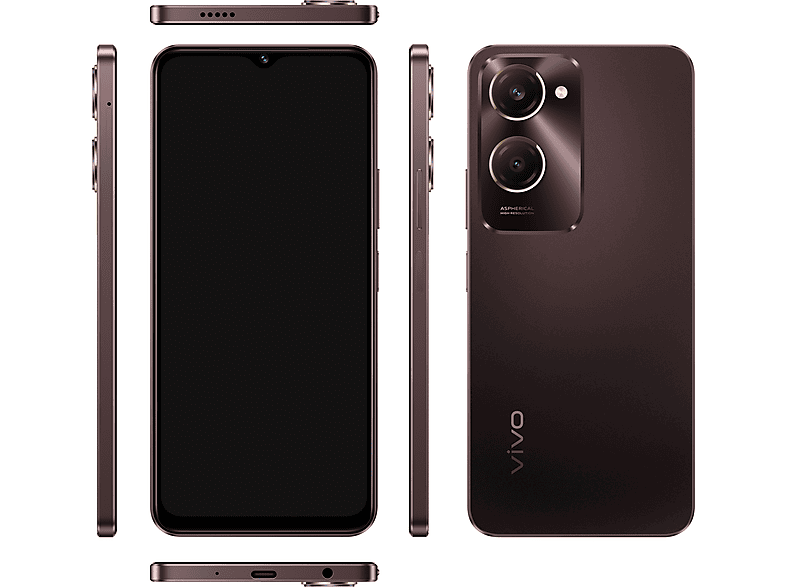 VIVO Y28s 5G 128 GB, Mocha Brown, Dual SIM