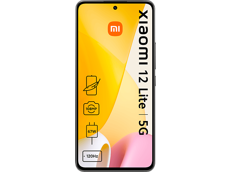 XIAOMI 12 Lite 5G 8+128GB, Schwarz 128 GB, Black, Dual SIM