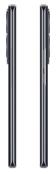 Zwei Smartphones. Sie sind schwarz und nebeneinander platziert.