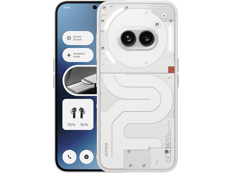 NOTHING Phone (2a) 128 GB, Weiß, Dual SIM