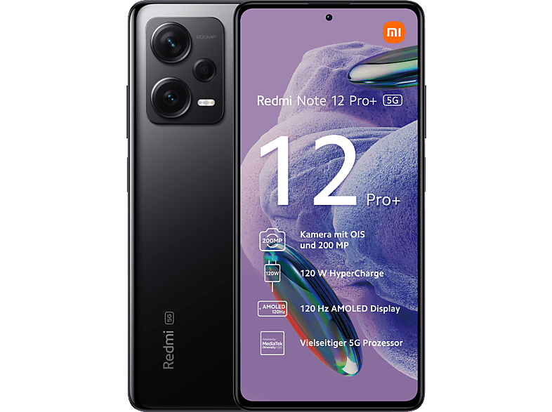 XIAOMI Redmi Note 12 Pro+ 256 GB, Midnight Black, Dual SIM