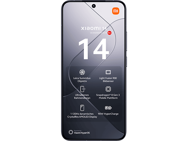 XIAOMI 14 512 GB, Black, Dual SIM
