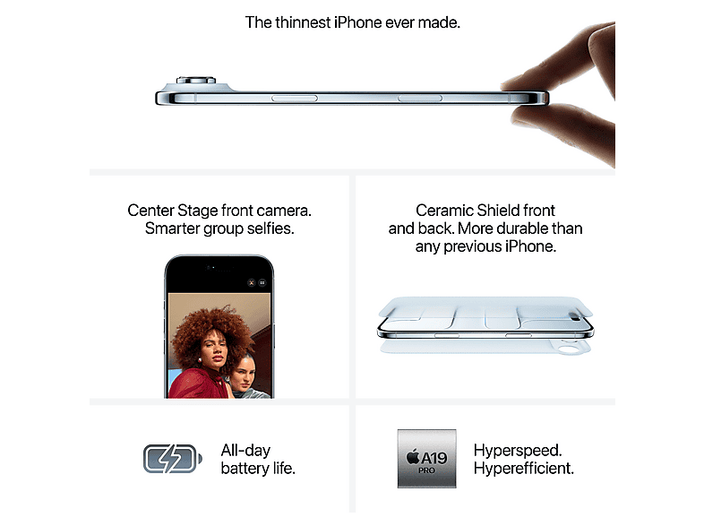 APPLE iPhone Air 1 TB, Cloud White