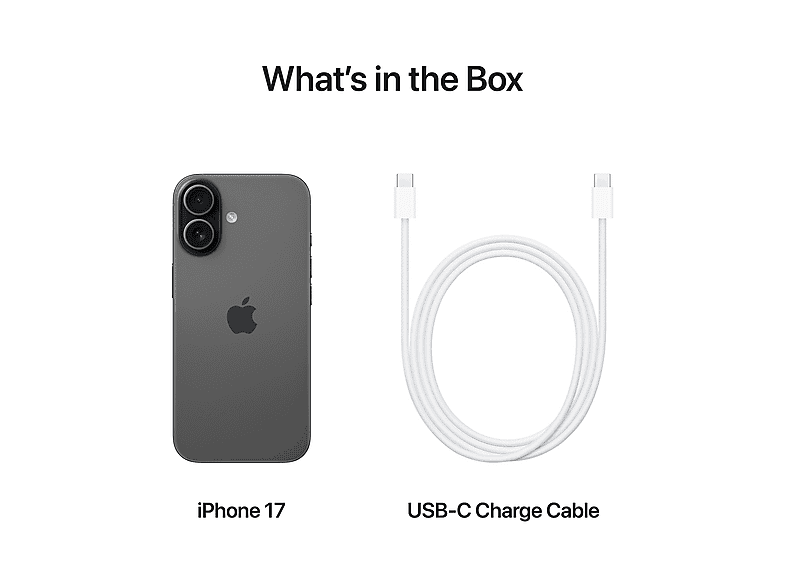 APPLE iPhone 17, 256 GB, Schwarz, Dual SIM