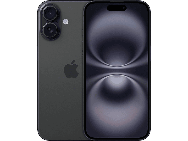 APPLE iPhone 16 128 GB, Schwarz, Dual SIM