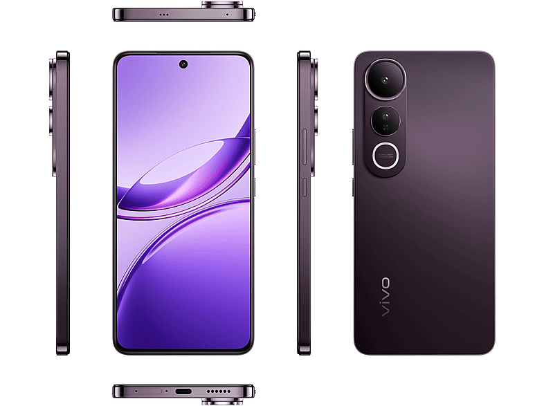 VIVO V50 Lite 5G inkl. Vivo Buds Air3 & 90 Watt FlashCharger, 256 GB, Schwarz, Dual SIM