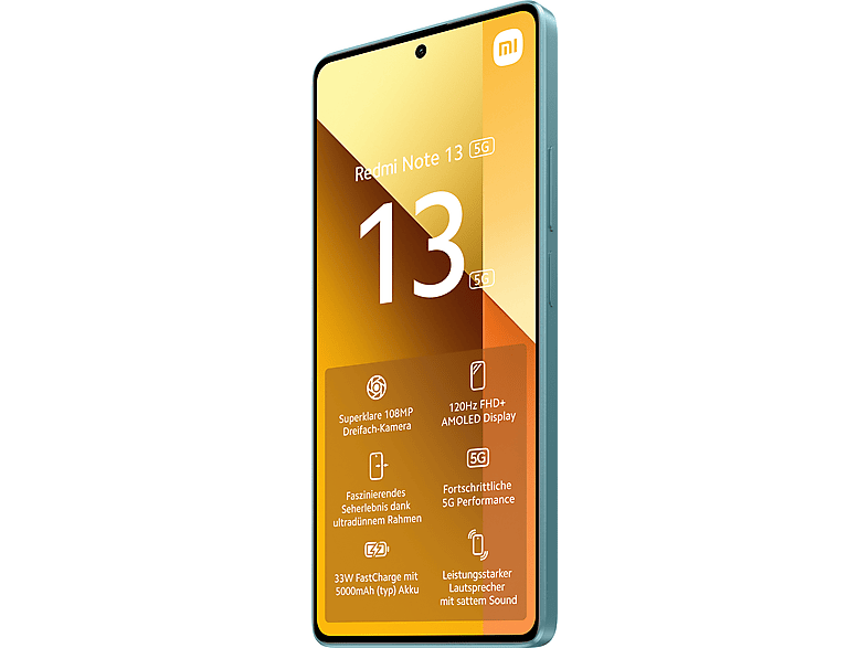 XIAOMI Redmi Note 13 5G 256 GB, Ocean Teal, Dual SIM