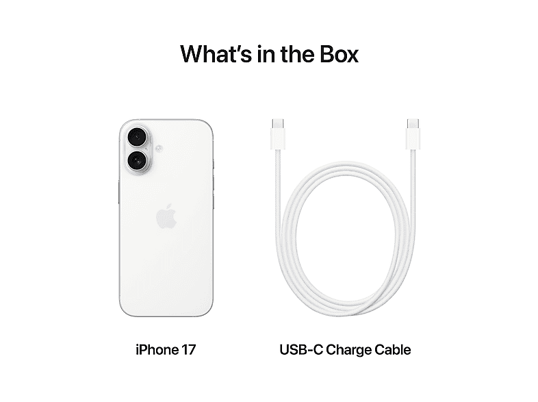 APPLE iPhone 17, 256 GB, Weiß, Dual SIM