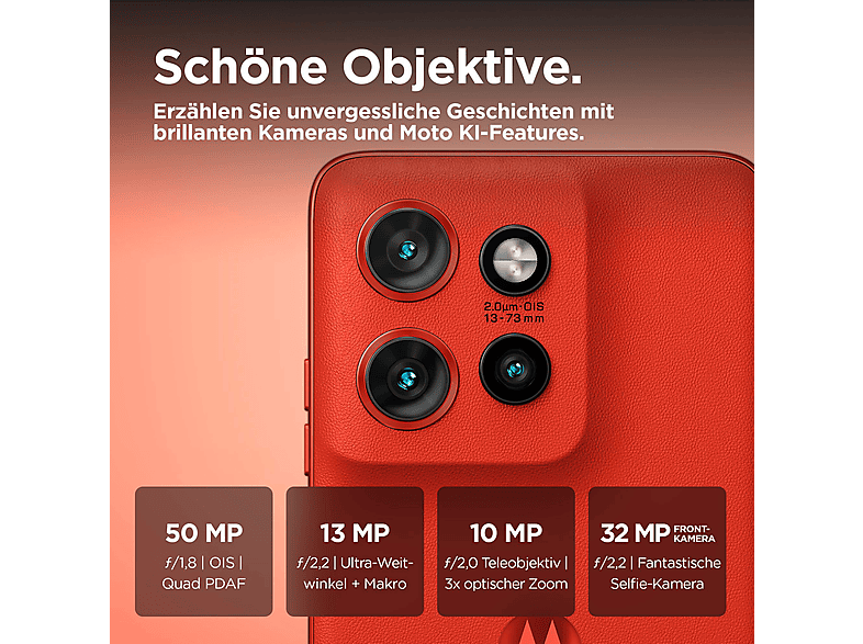 MOTOROLA edge 50 NEO 512 GB, Pantone Poinciana, Dual SIM