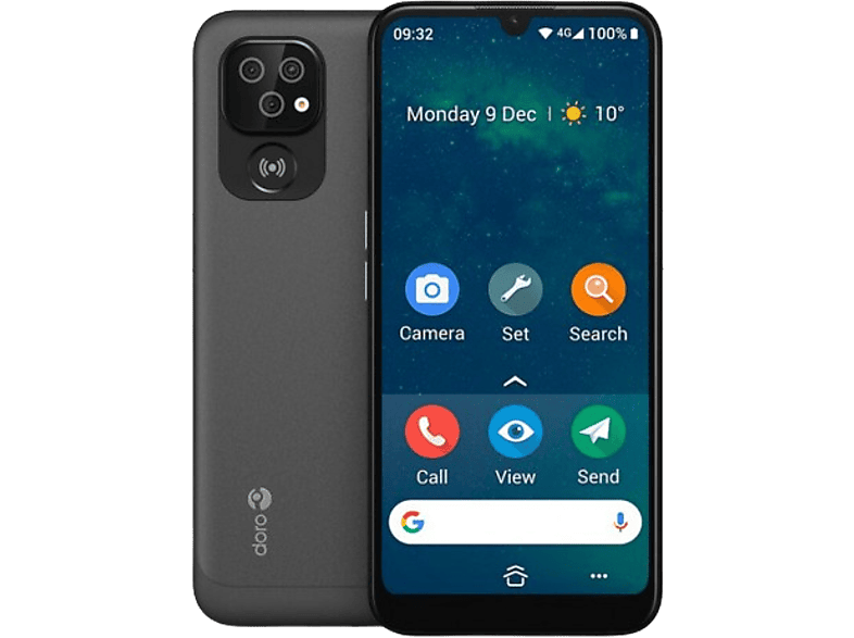 DORO 8100 Senioren-Smartphone 32 GB, Schwarz