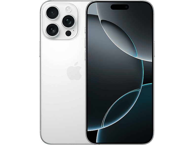 APPLE iPhone 16 Pro Max 512 GB, Titan Weiß, Dual SIM