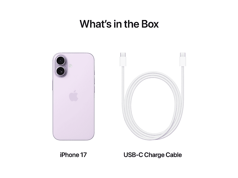 APPLE iPhone 17, 256 GB, Lavendel, Dual SIM