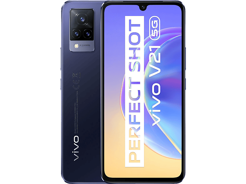 VIVO V21 5G 128GB, Dusk Blue 128 GB, Blue, Dual SIM