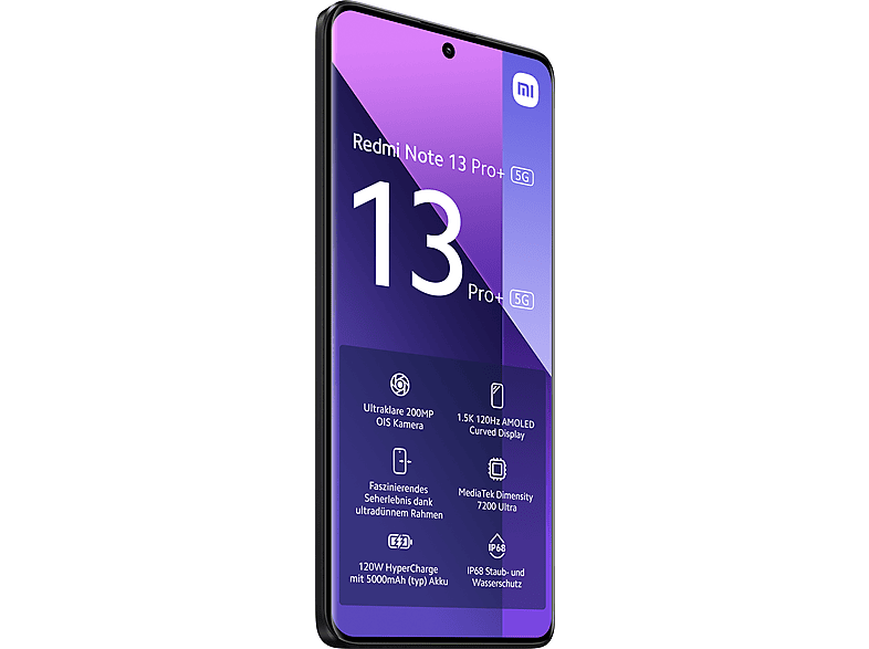 XIAOMI Redmi Note 13 Pro+ 5G 512GB, Midnight Black 512 GB, Black, Dual SIM