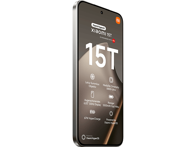 XIAOMI 15T 256 GB, Gray, Dual SIM