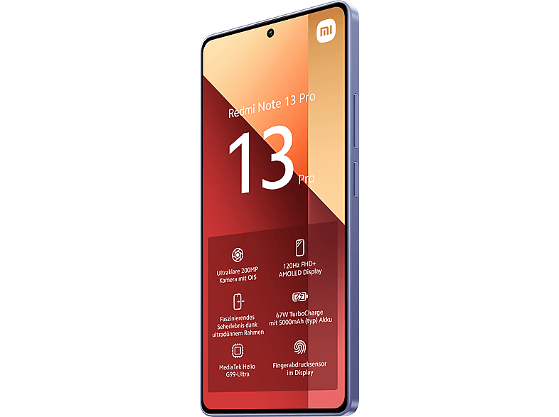 XIAOMI Redmi Note 13 Pro 256 GB, Lavender Purple, Dual SIM
