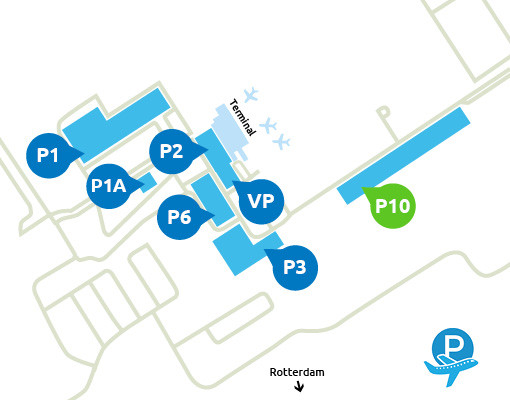 Airport-Rotterdam-parking-P10