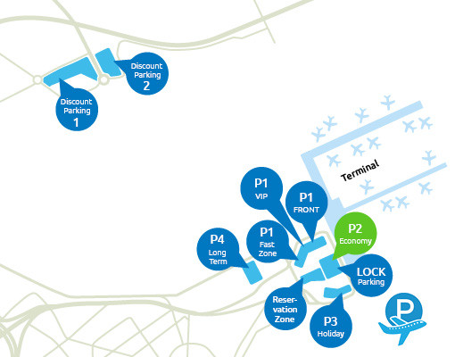Plattegrond P2 Economy Zaventem