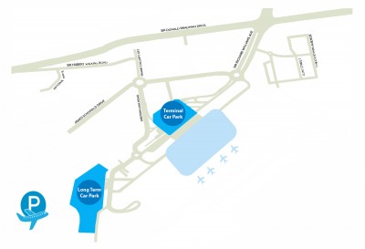 Adelaide airport parking map