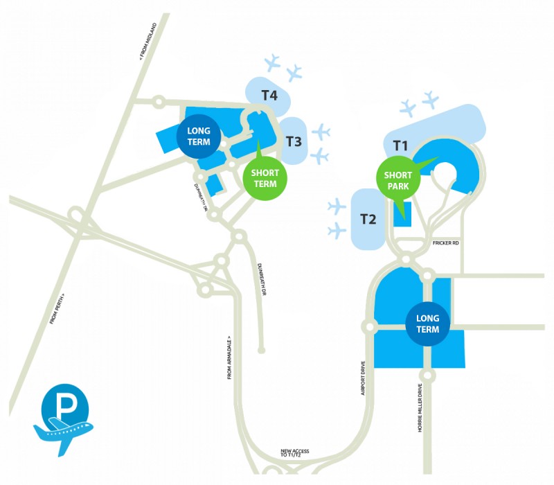 perth-airport-parking-map-short-term