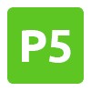 Groen P5 icoon