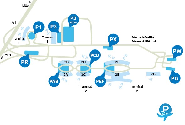 Parkeren Charles De Gaulle Airport www.vliegenenparkeren.nl