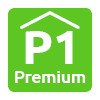 Groen "P1 Premium" icoon