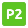 Groen P2 icoon