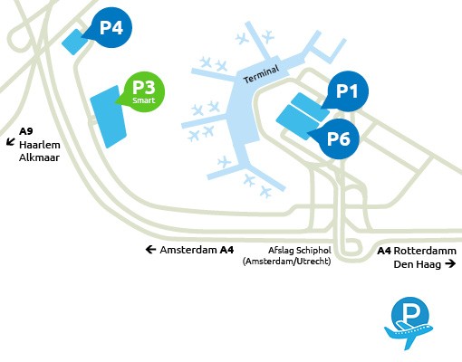 Airport-Schiphol-parking-P3-smart