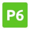 low cost P6 porto logo