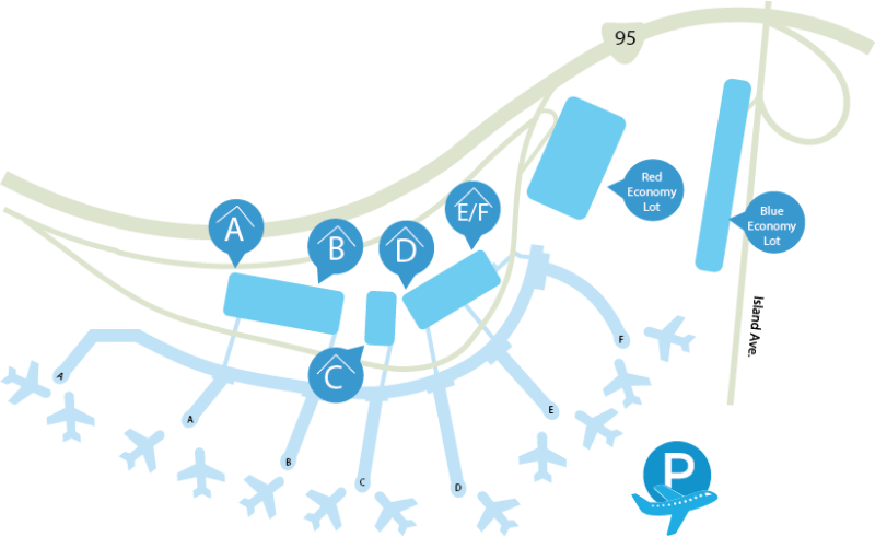 philadelphia-airport-parking-map