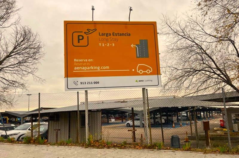 Imagen de las instalaciones del parking larga estancia en el aeropuerto madrid barajas