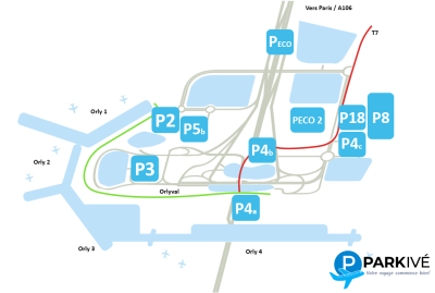 Plan Parking Aéroport Orly