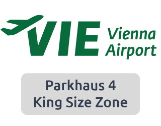 Logo Parkhaus 4 Flughafen Wien King Size Zone