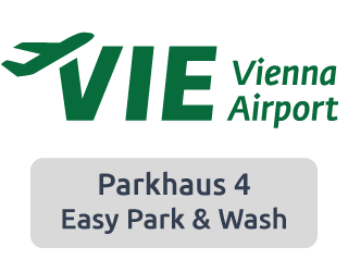 Logo Parkhaus 4 Flughafen Wien Easy Park & Wash