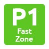 P1 Fast Zone Brussel Airport