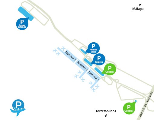 Airport-Malaga-parking-P-General