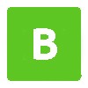  ícone b verde