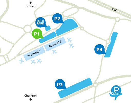 Plan P1 Parking Charleroi