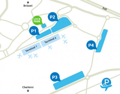 Airport-Charleroi-parking-Lock-Park