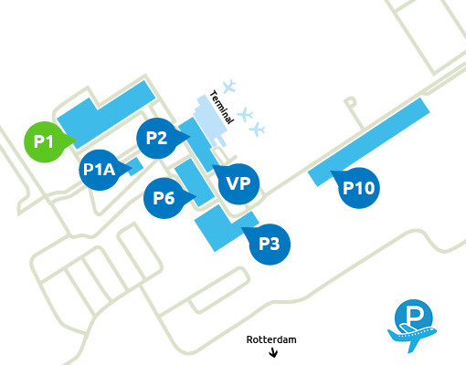 Airport-Rotterdam-parking-P1