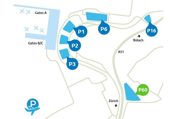 Plan parking p60 Zurich