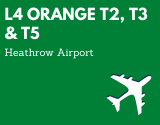 Looking4 Orange T2, T3 & T5 Heathrow
